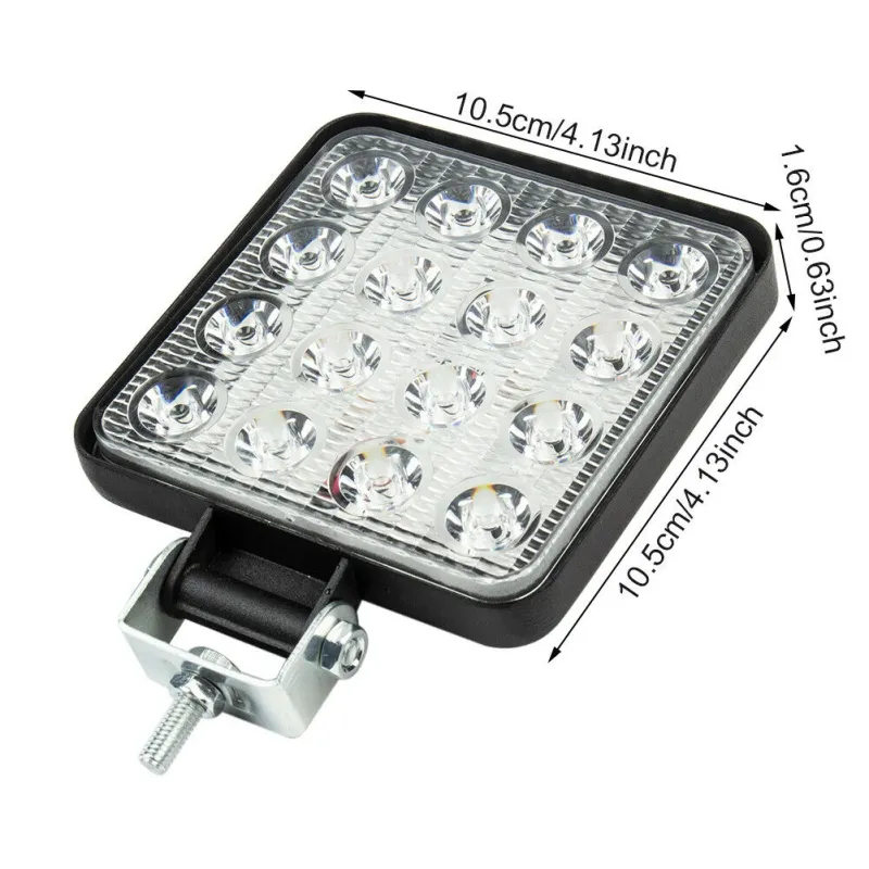 48W ЛЕД 12V 24V LED Диоден Халоген Фар Прожектор Задна Светлина Диодна Лампа - 1