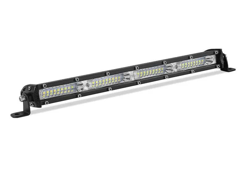 33.2 См 108W Едноредов Мощен Диоден LED Лед Бар 36 Led Ултра Тънък Халоген Лампа Прожектор 12V 24V АТВ, Джип 4х4 Offroad Камион и др. - 0
