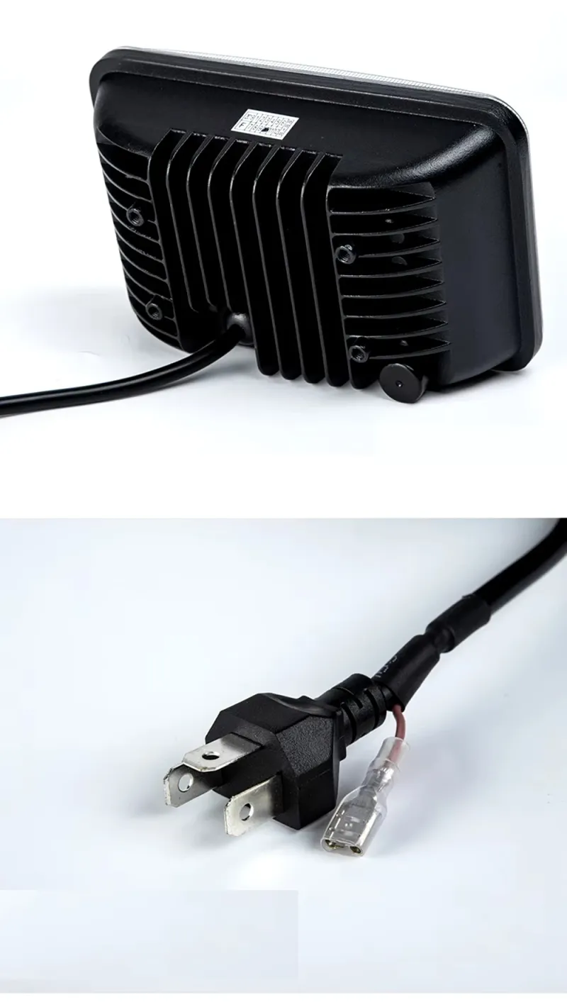 Универсалeн 5 инча ЛЕД LED фар лампа халоген 12V-24V къси/дълги с DRL дневни светлини мигач бяло-жълто 4000lm за АТВ джип камион трактор и др. - 8