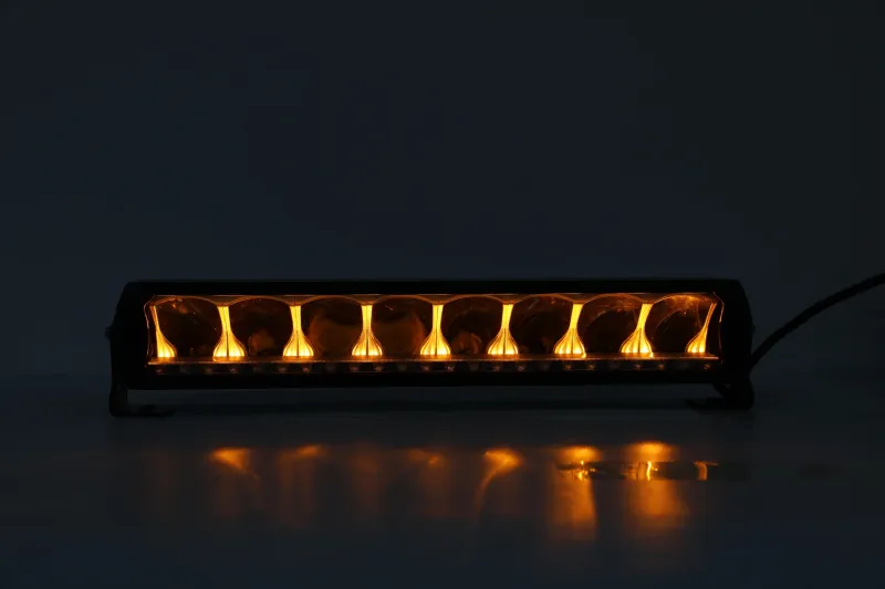 45 cm 12 - 24 V Висококачествен Led Bar Лед Бар Диоден Прожектор DRL с бяла габаритна светлина и оранжева аварийна блиц 80W 5500LM - 1