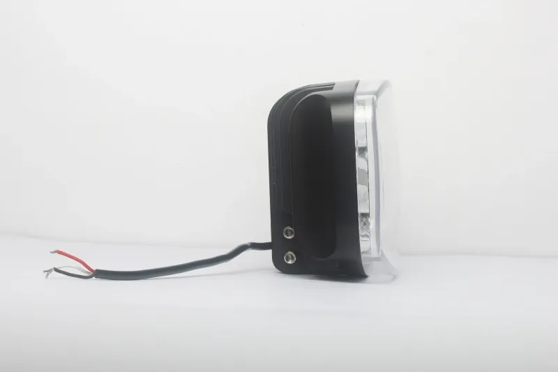80W LED Лед Фар Халоген, Три Функции, Неон ефект, Neon 24,5см x 13,9см, 4100lm, 12V - 24V, E-Mark Подходящ За DAF MAN Scania Volvo и др. - 12
