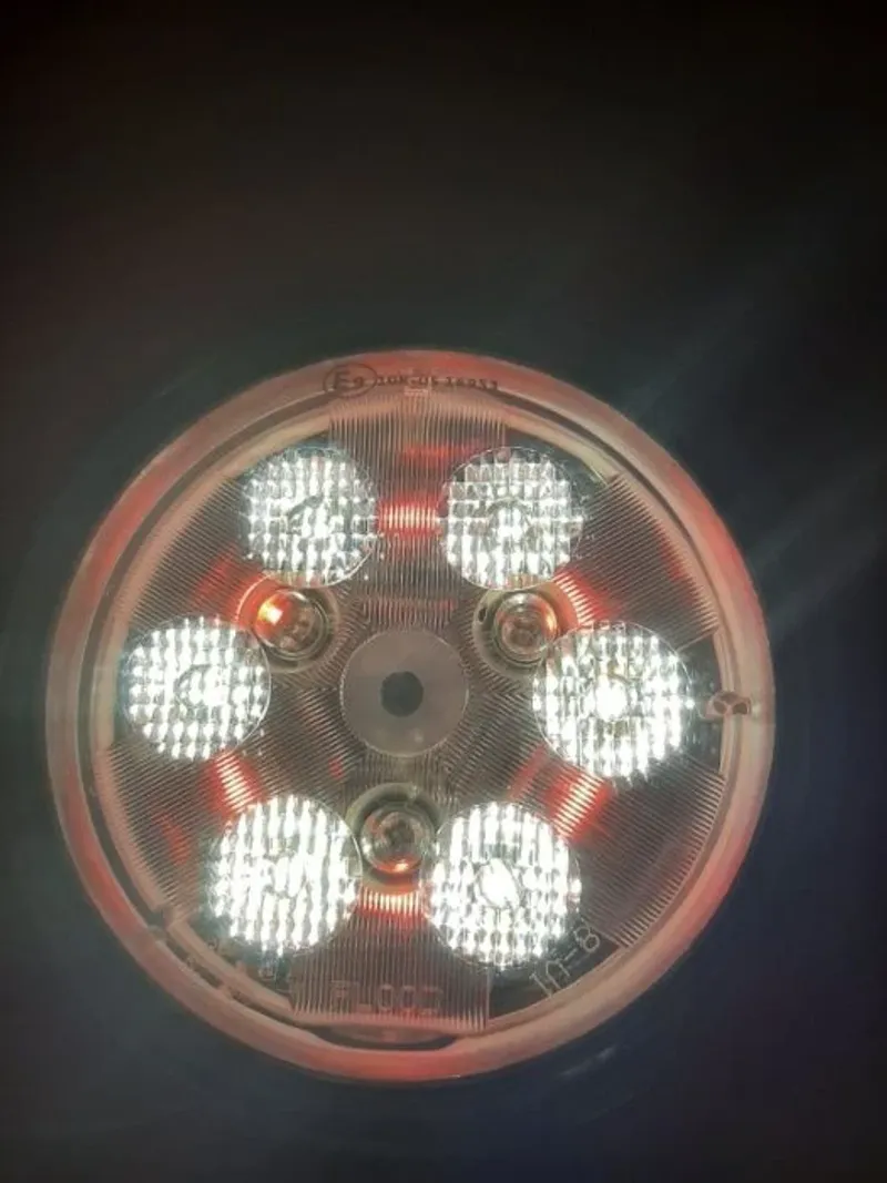 ЛЕД Диоден Халоген LED Лампа 2100lm 112mm 24W Бяла и Червена Светлина - 4