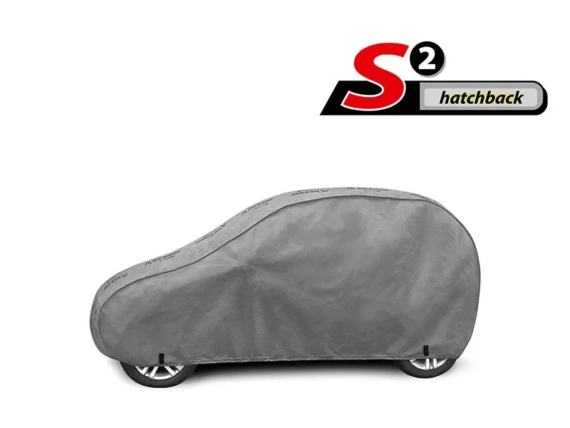 Висококачествено Покривало Kegel серия Mobile Garage размер S2 за хечбек 320-332см x 125-135см, сиво - 2