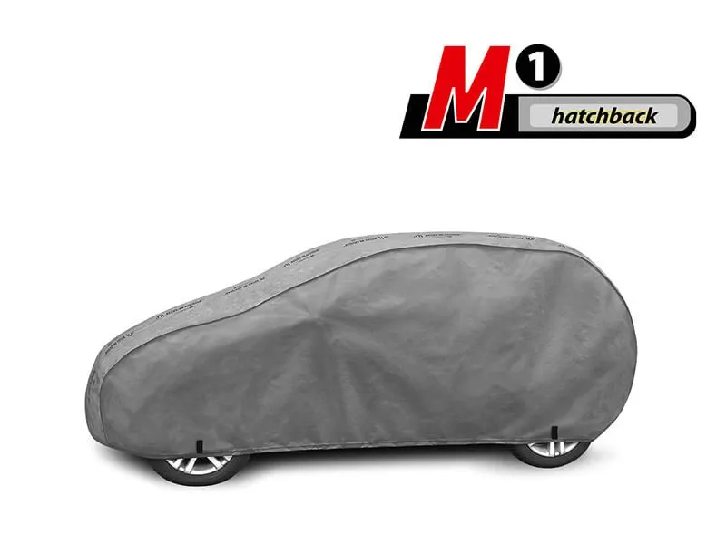 Висококачествено Покривало Kegel серия Mobile Garage размер M1 за хечбек 355-380см x 126-136см, сиво - 5