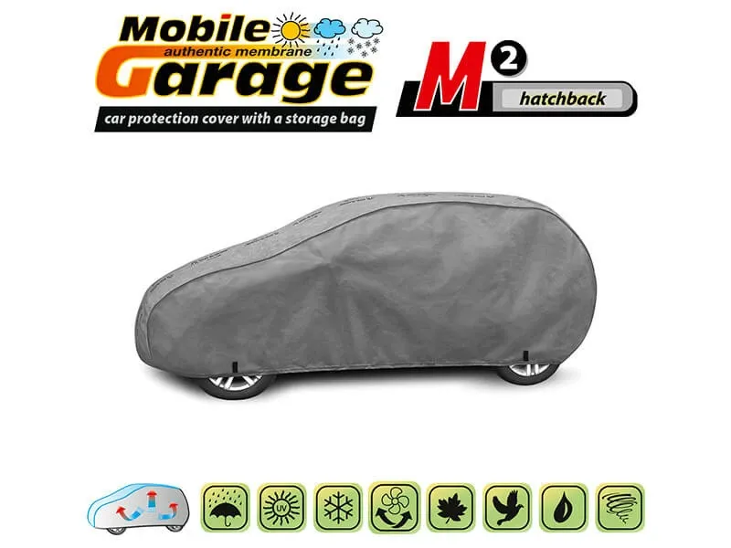 Висококачествено Покривало Kegel серия Mobile Garage размер M1 за хечбек 380-405см x 126-136см, сиво - 0