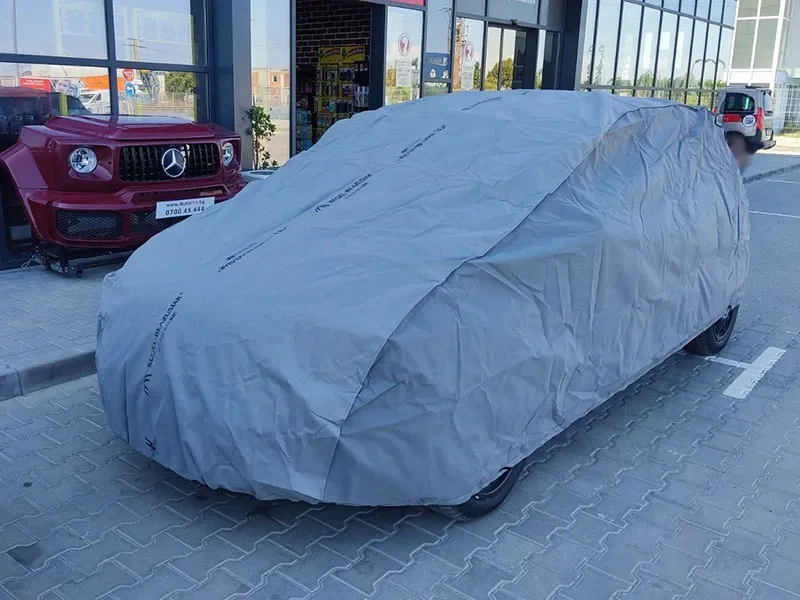 Висококачествено Покривало Kegel серия Mobile Garage размер M1 за хечбек 380-405см x 126-136см, сиво - 5