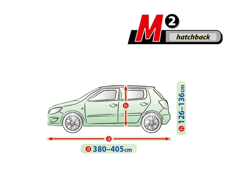 Висококачествено Покривало Kegel серия Mobile Garage размер M1 за хечбек 380-405см x 126-136см, сиво - 10