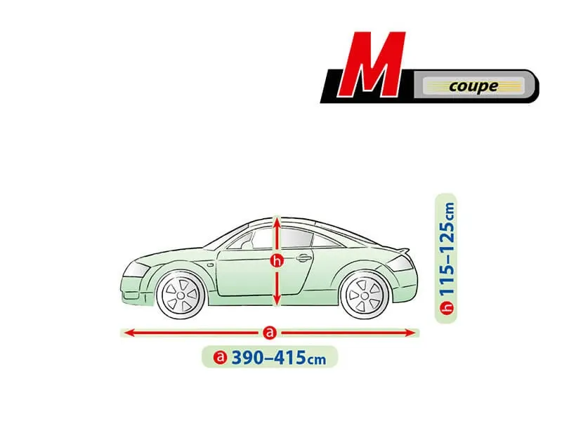 Висококачествено Покривало Kegel за купе автомобил Серия Mobil Garage e размер M 390 - 415 см x 115 - 125 см - 2