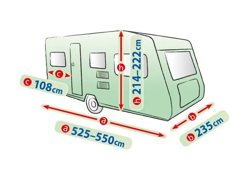 Висококачествено Покривало Kegel за каравана син цвят Серия Mobile Garage 550ER - 1