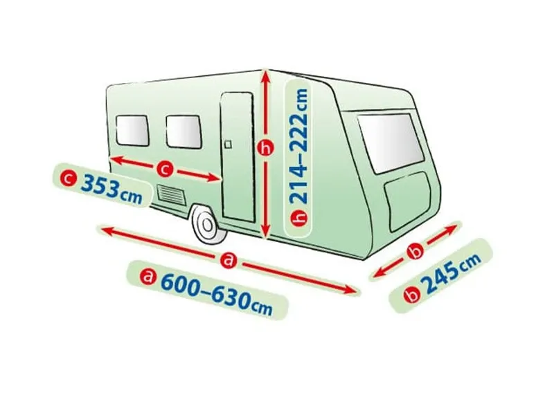 Висококачествено Покривало Kegel за каравана син цвят Серия Mobile Garage 630EF - 1