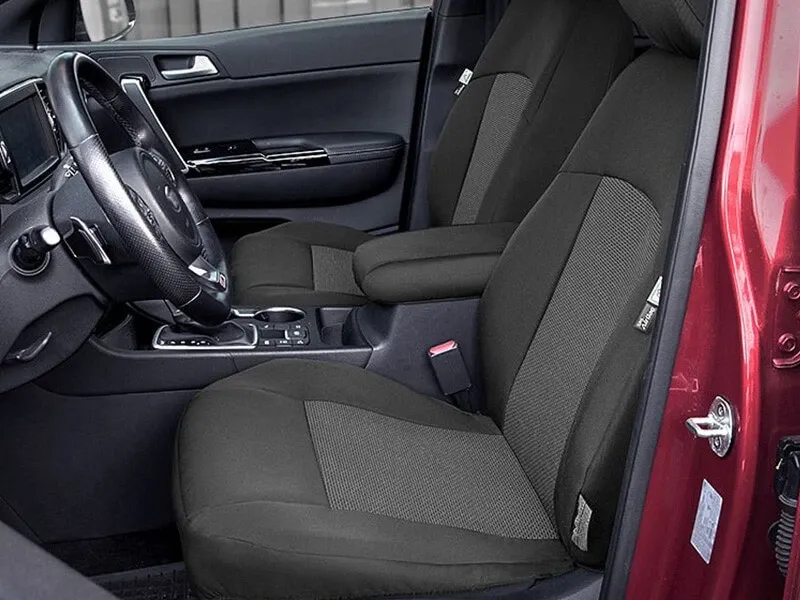 Пълен Комплект Тапицерия Kegel за предни+задни седалки на Kia Sportage IV 2015-2020 Черна Текстил - 1