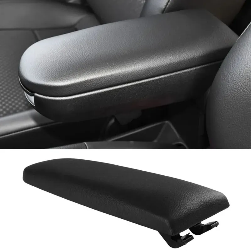Капак за подлакътник VW Golf 4, Bora, Beetle, Polo, Passat, Jetta с черно кожено покритие - 4