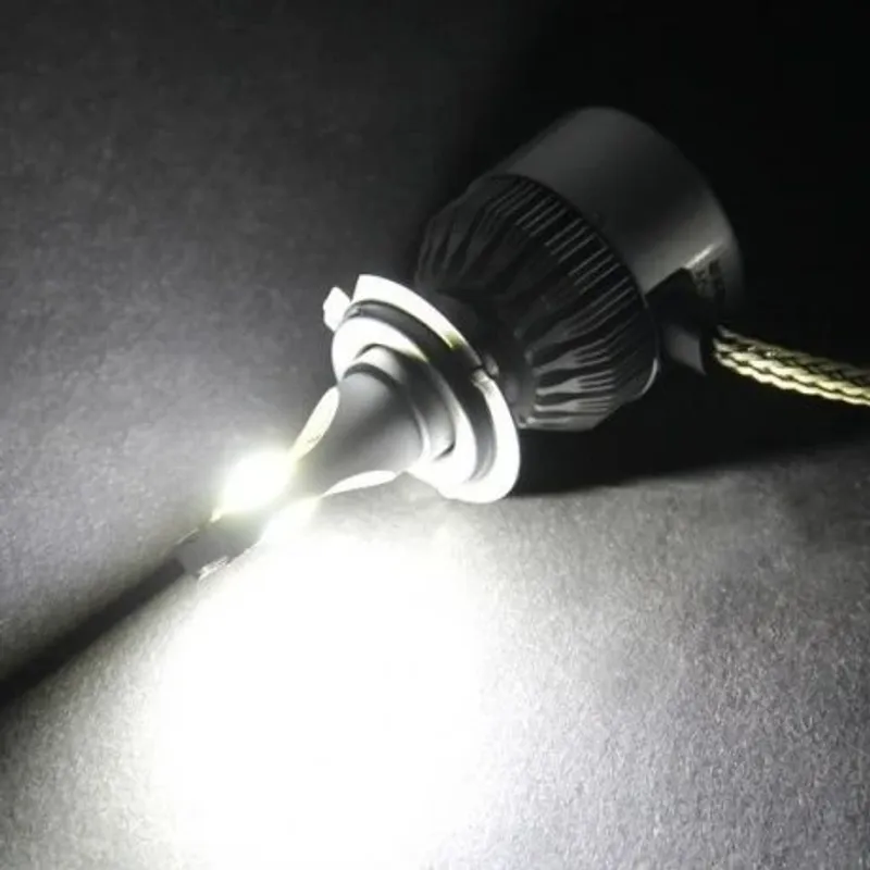 Комплект от 2 броя LED лед диодни крушки за фарове H7 Х7 36w 7600lm 12/24V - 3