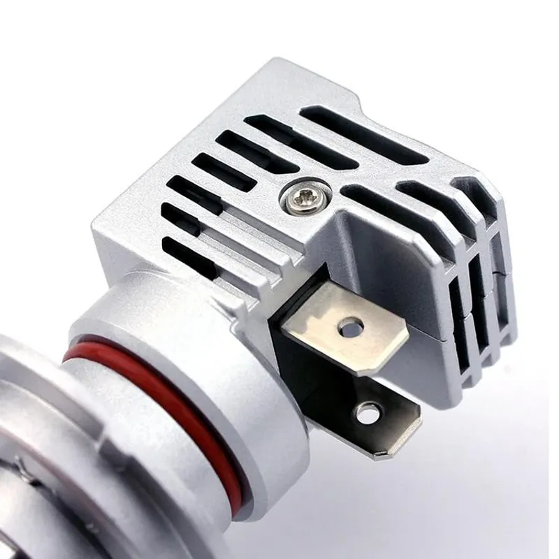 Комплект Умалени Мини Лед Led Диодни Крушки М3 H7 Х7 12V 24V 50W 5000lm за Трактори Мотоциклети Мотори Автомобили - 3