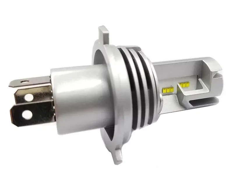 Комплект Умалени Мини Лед Led Диодни Крушки М3 H4 Х4 9V 12V 24V 50W 5000lm за фарове - 6