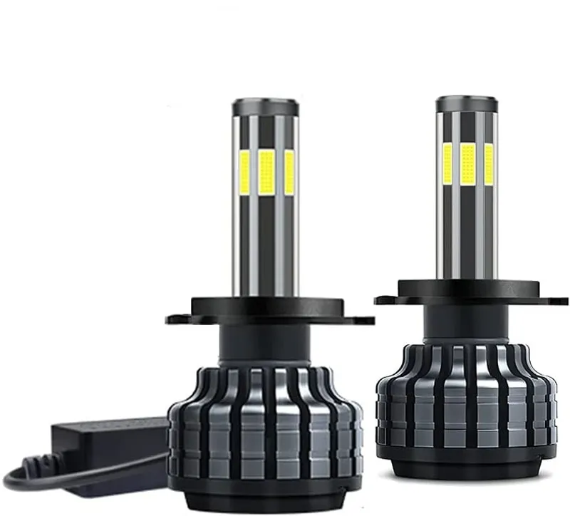 Комплект 360° градуса COB LED ЛЕД Диодни Крушки H4 Х4 12V 80W 16000lm За Фарове Canbus без Грешки къси/дълги - 4