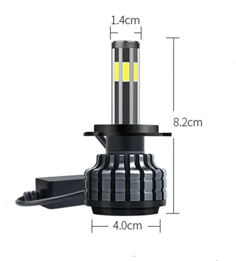 Комплект 360° градуса COB LED ЛЕД диодни крушки H7 Х7 12V 80W 16000 lm за фарове Canbus без грешки - 6