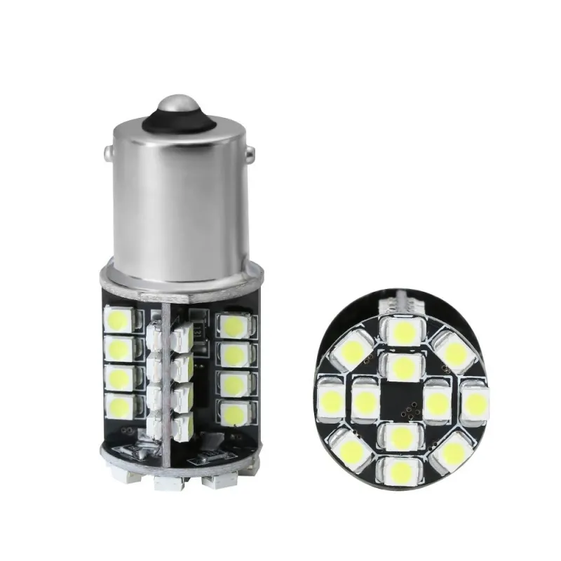 LED Лед Крушки, 44 SMD, Canbus, 1156 (P21W), 12V, Бяла Светлина - 3