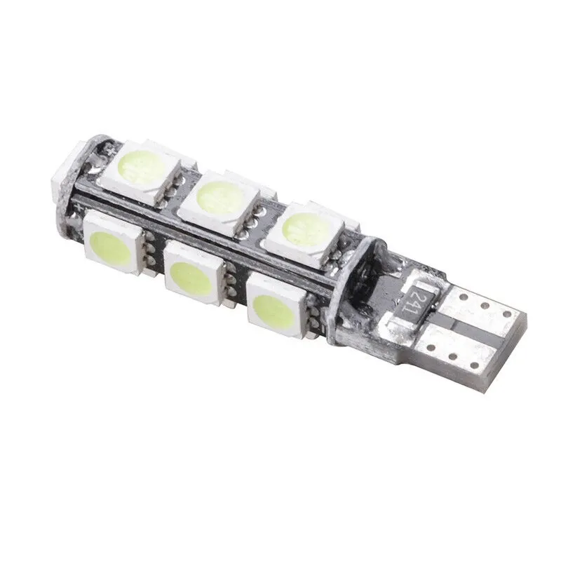 LED Лед Диодни Крушки За Габарит, Т10 W5W, 13 SMD, 12V, 5 Цвята Светлина, Canbus - Error free , Без грешки - 7