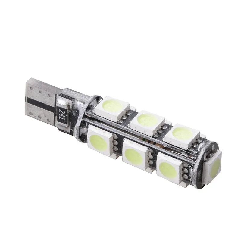 LED Лед Диодни Крушки За Габарит, Т10 W5W, 13 SMD, 12V, Синя, Canbus - Error free , Без грешки - 3