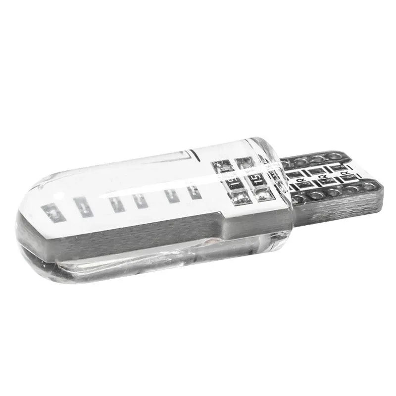 LED Лед Диодни Крушки За Габарит, Т10 W5W, COB 12-Core, 12V, 6 Цвята Светлина - 5