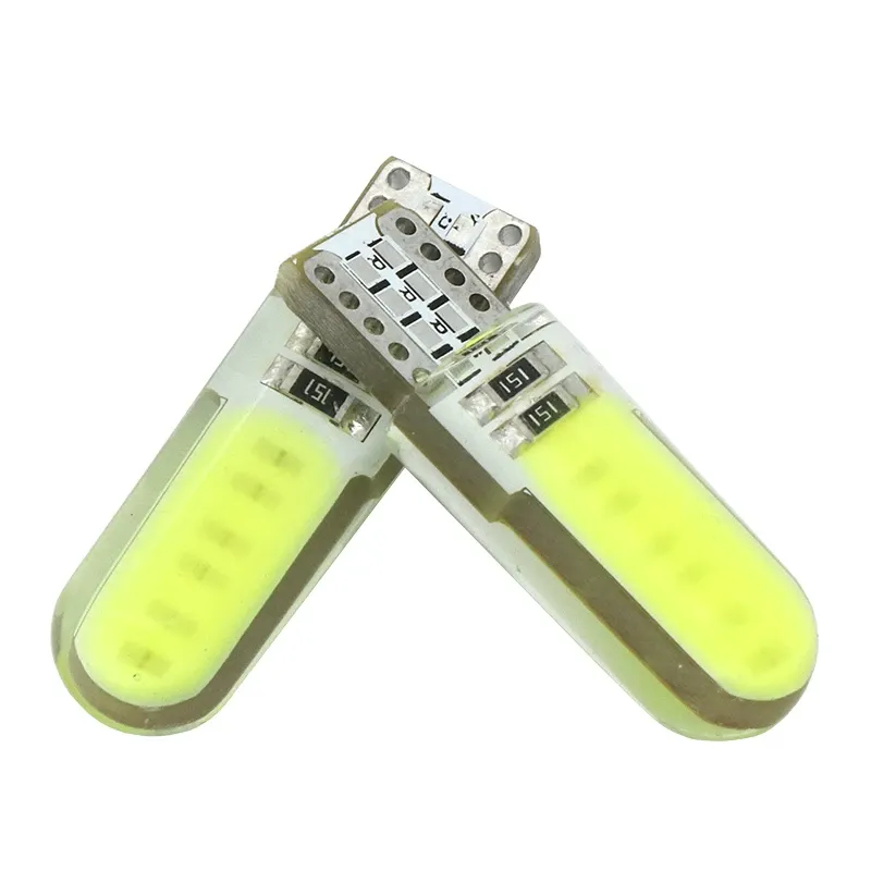 LED Лед Диодни Крушки За Габарит, Т10 W5W, COB 12-Core, 12V, 6 Цвята Светлина - 7