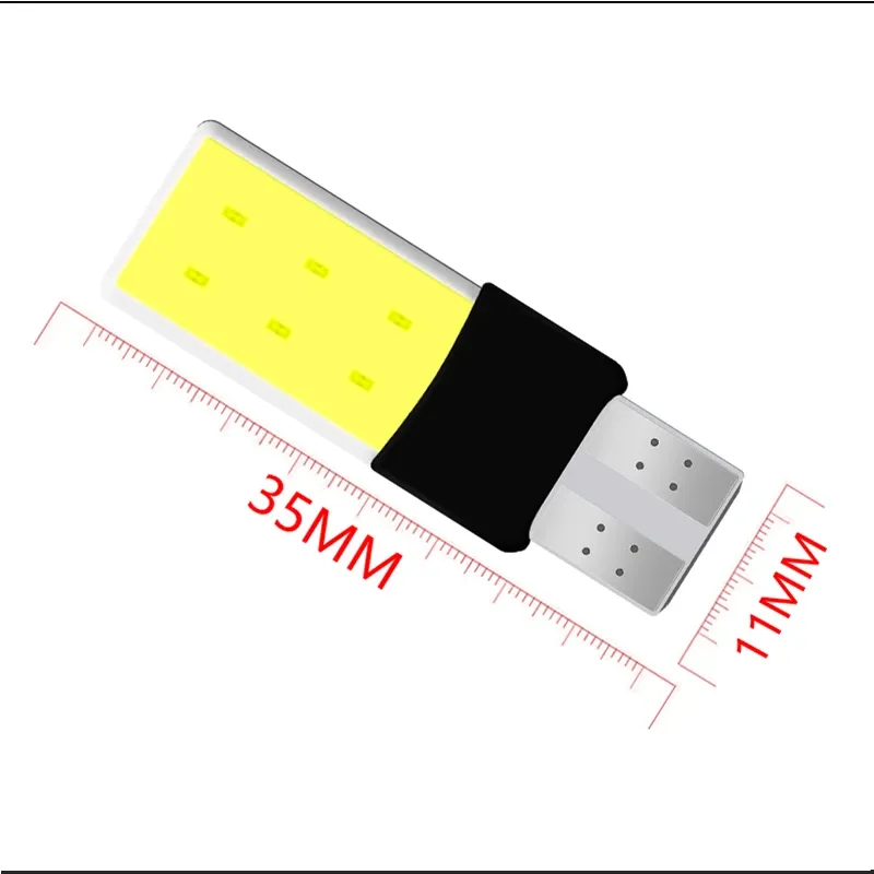 LED Лед Диодни Крушки За Габарит, Силикон, COB, Т10 W5W, 300lm, 12V, Бели KRU137 - 1