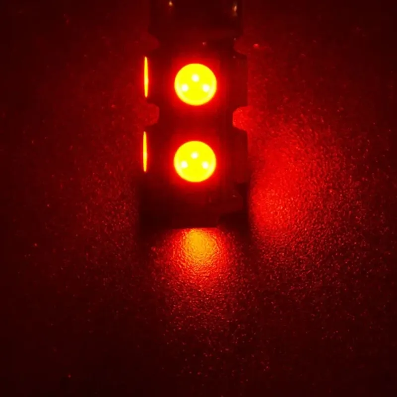 LED Лед Диодни Крушки За Габарит, Т10-5050 W5W, 9 SMD, 12V, Червена - 0