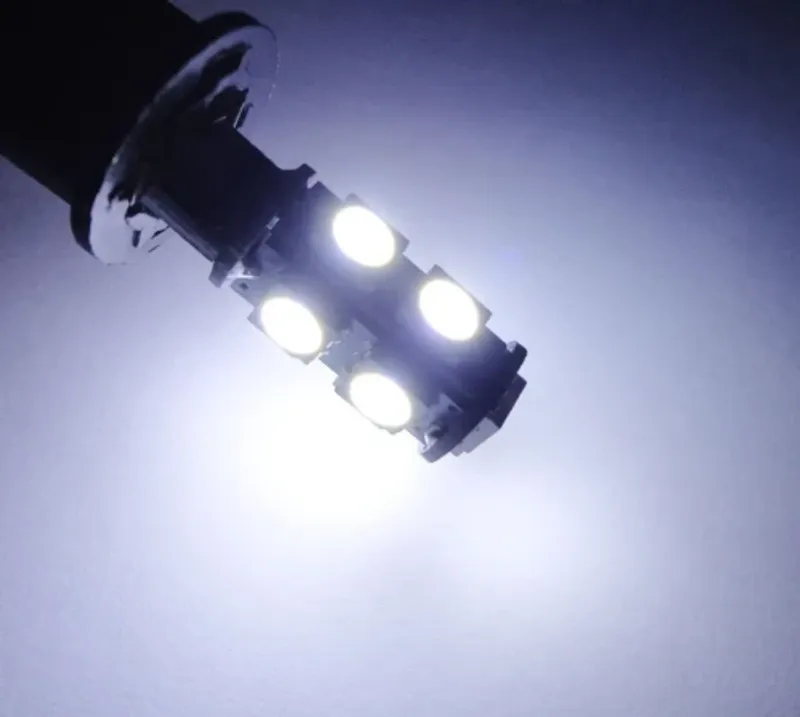 LED Лед Диодни Крушки За Габарит, Т10-5050 W5W, 9 SMD, 12V, Бяла - 0