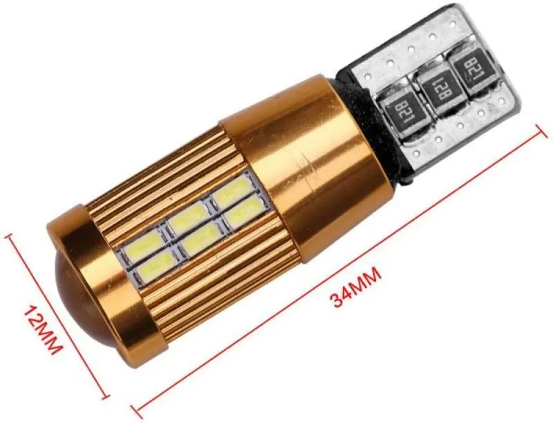 LED Лед Диодни Крушки За Габарит, Т10 W5W 194 168, 30 SMD, 12V, Бяла Светлина, Canbus - Error free , Без грешки - 1