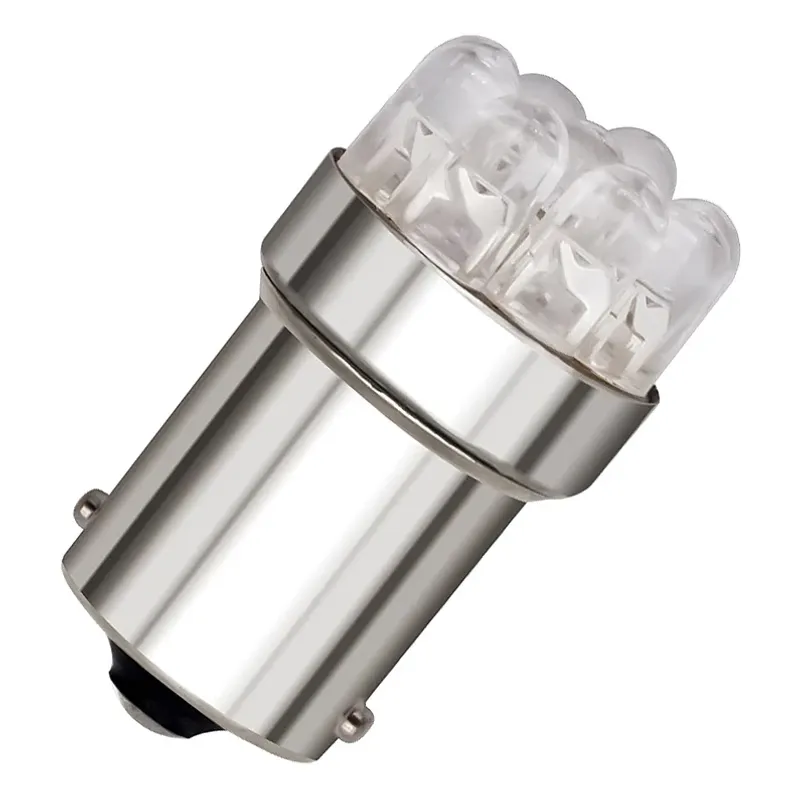 LED Лед Крушки, Mигач, Стоп, Габарит, Халоген, 9 LED, 1156 BA15S ,12V, Бяла, Оранжева, Червена - 4