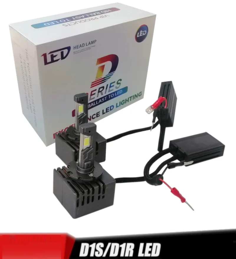LED крушки ксенон директна замяна без баласт 12V, D1R, D1S, D2R, D2S, D3R, D3S, D4R, D4S, кутия 2бр. - 2