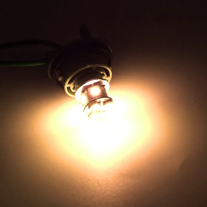 LED Лед Крушки, 22 SMD, BA15S 1156 (P21W), BAU15S 1156 (PY21W), 12V Бяла, Оранжева, Червена Светлина - 3
