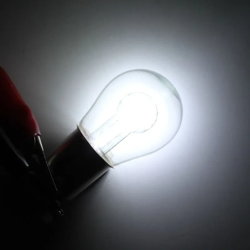 Комплект от 2 броя LED Лед Крушки 18 SMD, BA15S (P21W) 24V Бяла Бели в блистер - 3