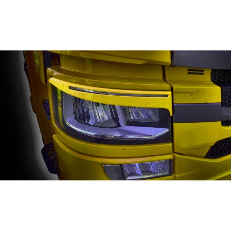 Висококачествени LED Вежди за Фарове Scania R/S 2017 + Тунинг Гъвкави Пластмасови - 1
