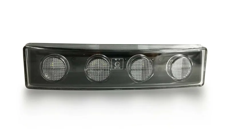 1бр Оранжев LED преден габарит маркер за Скания Scania- 180mm x 40 mm с букса - 7
