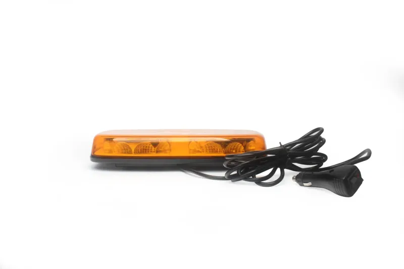 Оранжева 12-24V Лед Led Аварийна Сигнална Лампа Маяк Буркан с Магнит 35W За Пътна Помощ Платформа и др. - 5