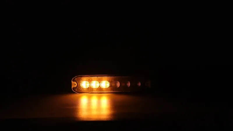 12 LED ЛЕД Комбинирана Жълто-Бяло Аварийна Лампа Блиц Светлина Мигаща За Пътна Помощ Платформа и др. 12-24V - 11