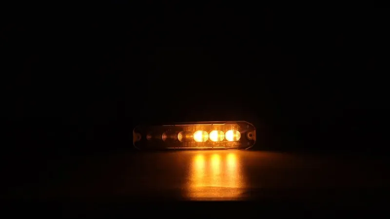 12 LED ЛЕД Комбинирана Жълто-Бяло Аварийна Лампа Блиц Светлина Мигаща За Пътна Помощ Платформа и др. 12-24V - 3