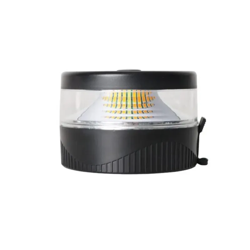 Мини Wireless Безжична LED Лед Аварийна Сигнална Лампа Блиц тип Буркан с презареждаща се батерия с магнит 12V - 24V за пътна помощ платформа агро техника и др. - 1