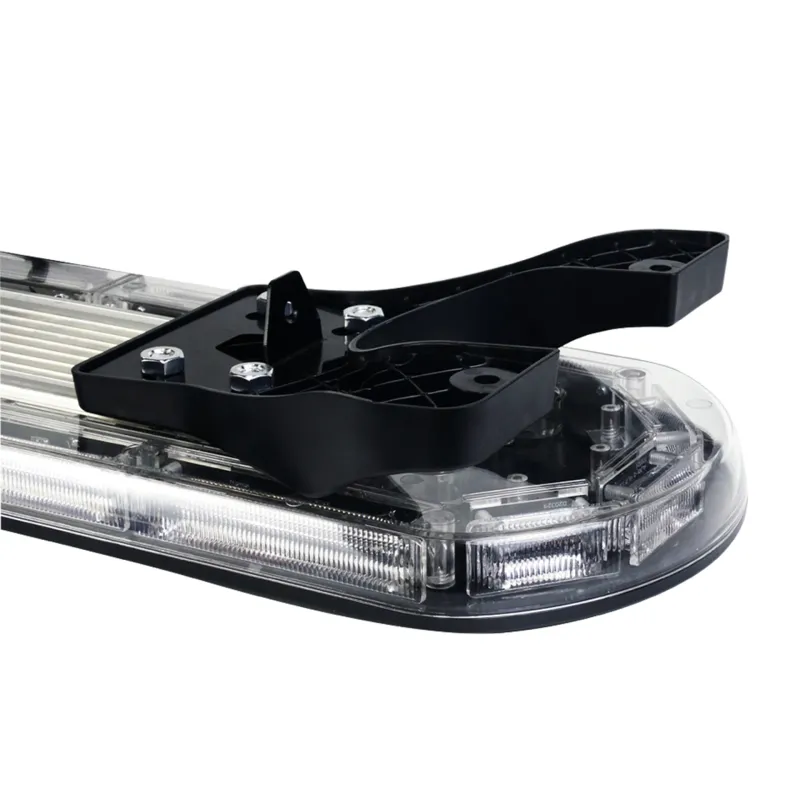 12V 24V Лед Led Диодна Мощна Аварийна Сигнална Лампа Буркан 96 см 126W 16 режина Бяло Стъкло За Пътна Помощ Платформа Снегорин и др. - 1