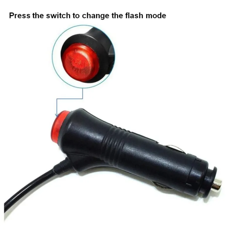 12V 24V Лед Led Диодна Мощна Аварийна Сигнална Лампа Буркан с Магнит 15 режима Оранжево Стъкло За Пътна Помощ Платформа Снегорин и др. - 4