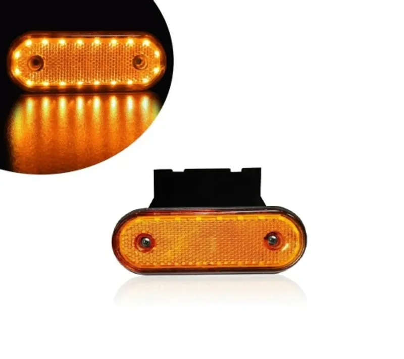 Жълт LED Габарит Със Стойка, Маркер, 20 Диода - 24V - 0