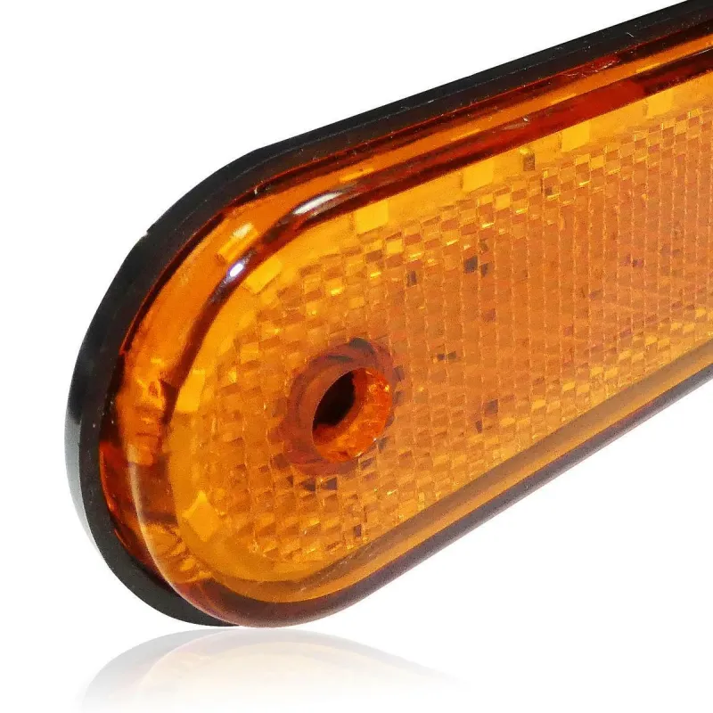 LED Габарит, Маркер, Токос - Бял, Червен, Жълт, 20 Диода - 12V - 24V - за камион бус, ван, каравана, платформа, кемпер - 3