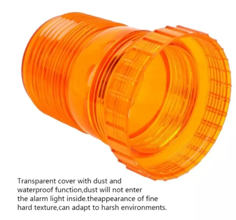 LED Лед Сигнална Аварийна Лампа Маяк Буркан 130mm x 74mm, 12V - 24V, 30 SMD Диода За Трактор, Електрокар, Мотокар, Селскостопански Машини и др. - 10