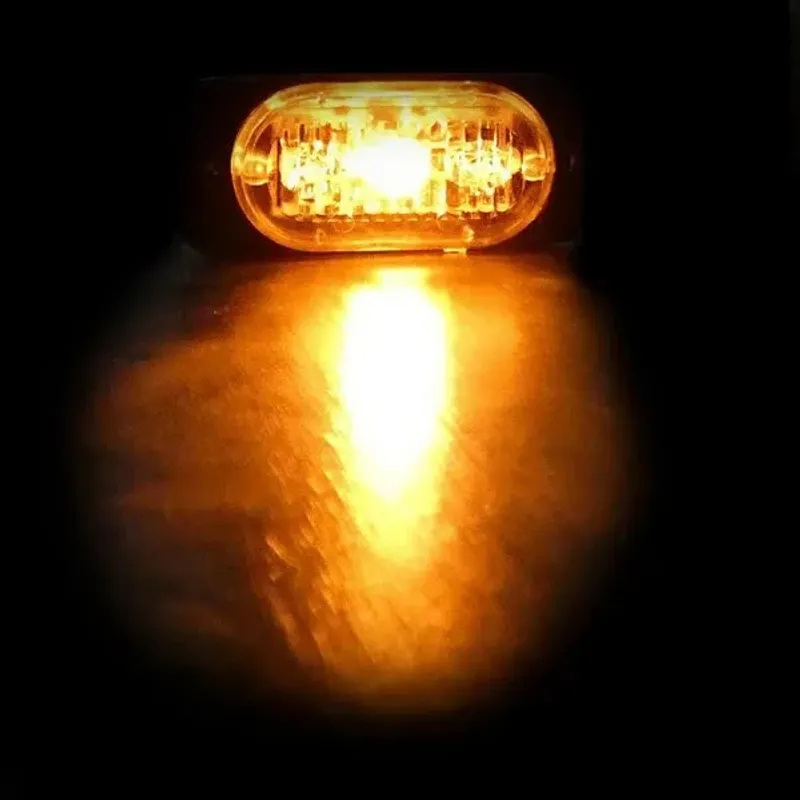 3 LED Аварийна Лампа За Пътна Помощ, Жълта Блиц Светлина, Мигаща! MAR749 - 0