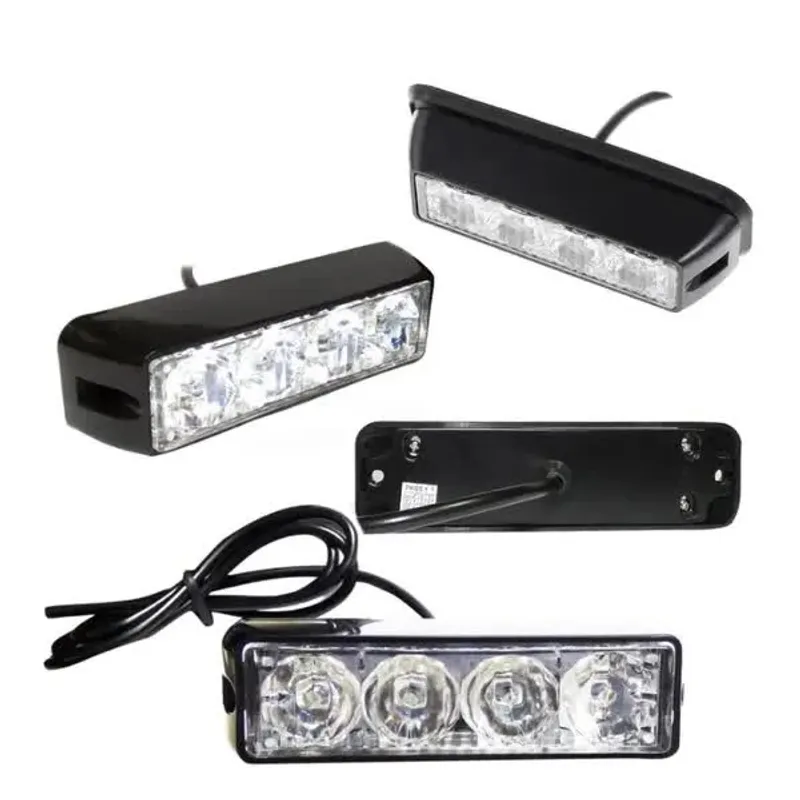 4 LED Аварийна Лампа За Пътна Помощ, Жълта Блиц Светлина, Мигаща! MAR752 - 0