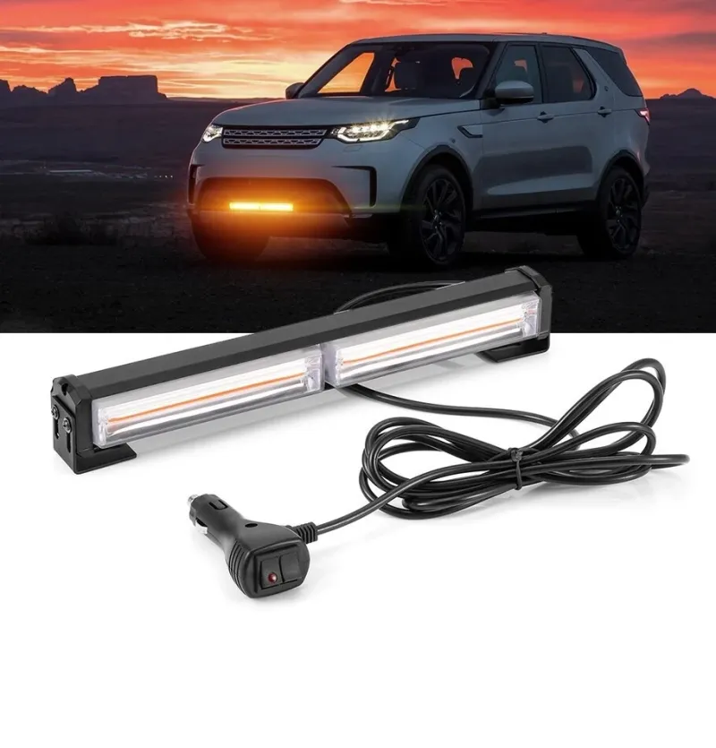 30 Cm Сигнална Аварийна Блиц Маяк Led Бар Лампа Пътна Помощ Платформа 12V-24V 36W - 2