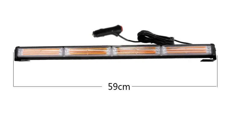 59 Cm Сигнална Аварийна Блиц Маяк Led Бар Лампа Пътна Помощ Платформа 12V 24V - 1