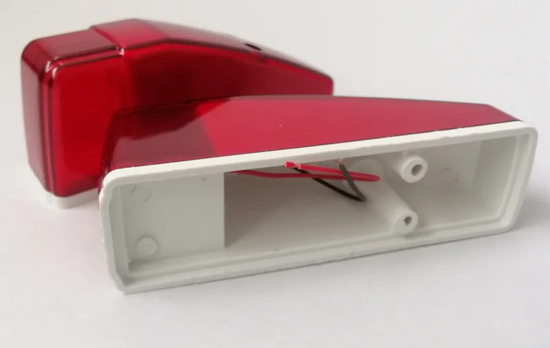 ЛЕД LED Светодиоден червен габарит за кабина на камион 12V - 24V за таван 14 х 4 х 6 cm - 5